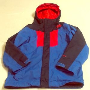 Youth North Face Double Zipper Raincoat